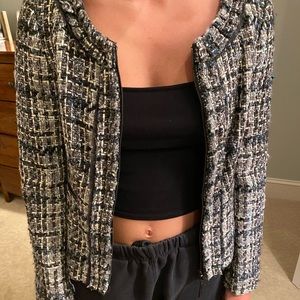 Ann Taylor zip blazer